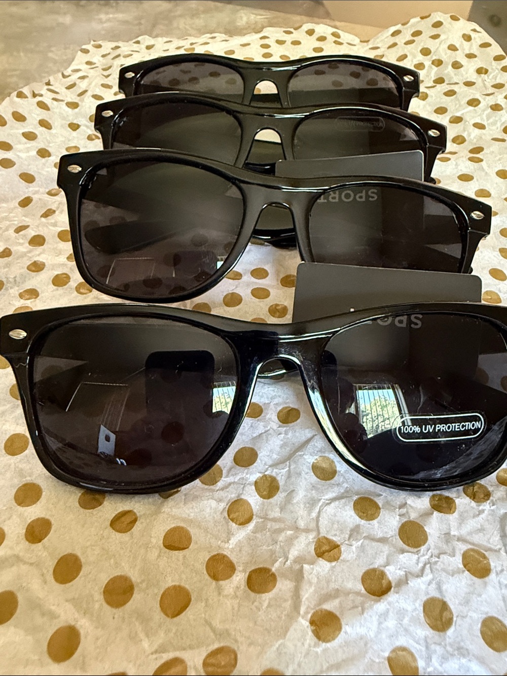 Classic Black Sears Sunglasses - 100% UV Protection